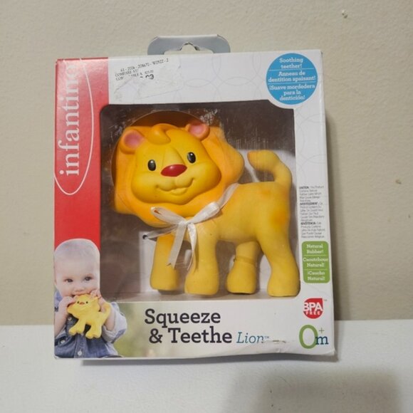 Infantino Squeeze and Teethe, Lion NIB - Picture 1 of 6